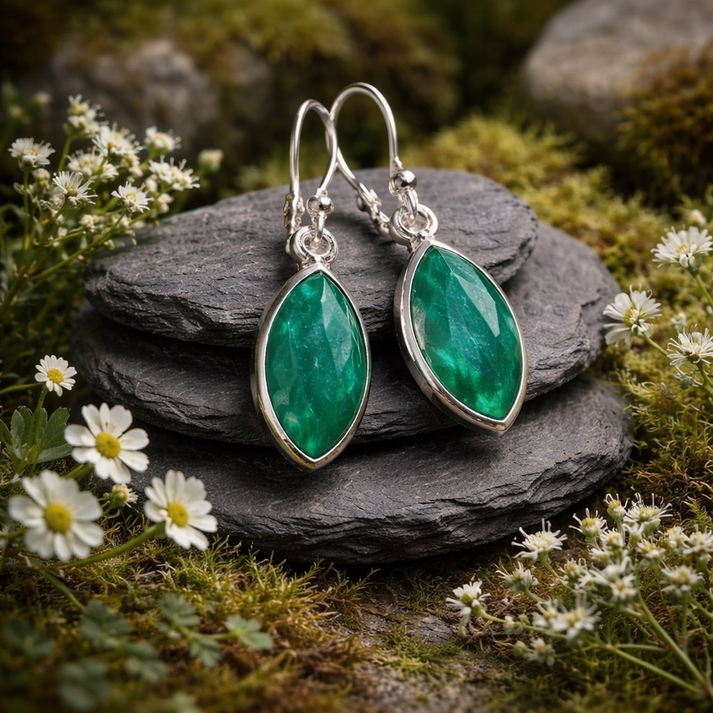 Emerald Earrings - image 4